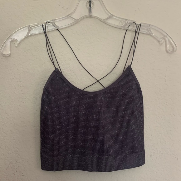 Urban Outfitters Grey Sparkle Seamless Tank - Picture 3 of 4